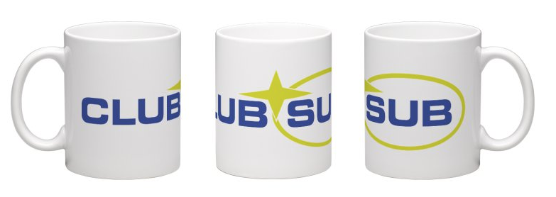 ClubSUB branded coffee mug